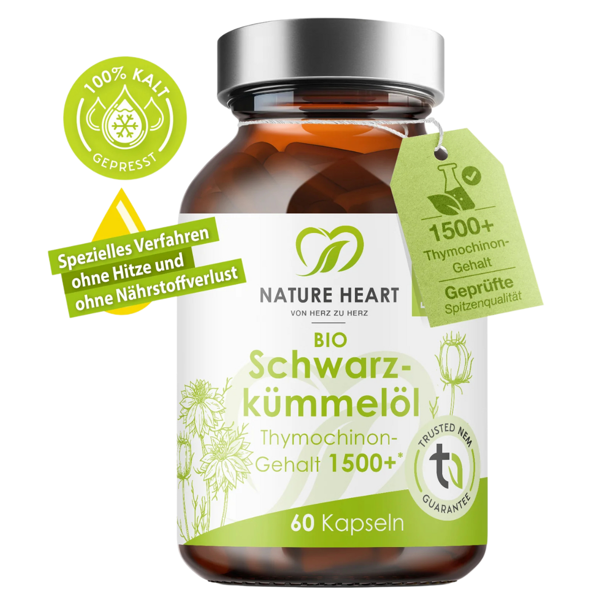 BIO Schwarzkümmelöl von Nature Heart